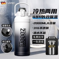 thermal flask 316 Ton Barrel Cold Insulation Thermos Cup Ice Master Water Cup Pot Large Large Capaci