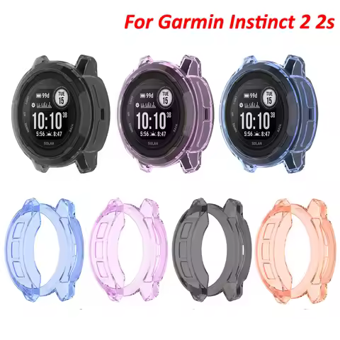 Protector Case For Garmin Instinct 2S Smart Watch Protector Frame Soft Crystal Clear TPU Cover For G