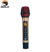 ISOLO Wireless Car Microphone Single Handheld Wireless Car MIC Connect by Car FM Frequency Compatibl