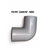 PVC PIPE - ELBOW 90° - 15mm