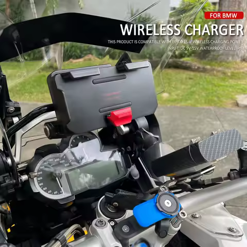 For BMW R1250GS ADV Wireless Charge Mobile Phone Navigation Bracket R 1250 GS R1250 GS Motorcycle Wi