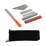 (OKIY) Guitar Luthier Tool Kit Included 1 Pcs Guitar Fret Crowning Luthier File,1 Pcs Stainless Stee