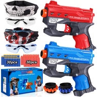 2 Pack Blaster Guns Boys Toy-with 60 Bullets &2 Wristbands, TiopLior Blaster Guns Toy Age for 4-9 Ch