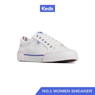 KEDS รองเท้าผ้าใบ แบบผูกเชือก รุ่น JUMP KICK CANVAS BUMPER FOXING POP สีขาว ( WF67759 )