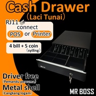 Metal Cash Drawer save money cashier box POS Till cash register change 4 note 5 coin 6 keys loyverse