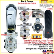 241-02904-HBK Nissan CW520 CKB450 CK450 Modify Hino E6 Fuso Isuzu INJAP BREKKAKI Foot Pump Foot Brak