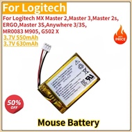 High Quality Mouse Battery 3.7V 550mAh 630mAh for Logitech MX Master 2 3 2s 3S Anywhere 3/3S MR0083 