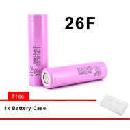 2PCS Samsung ICR 26F 2600mAh Rechargeable Flat Top Battery will get a Free Gift
