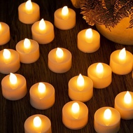 Flameless Led Tealight Candles / Home Ornaments for For Christmas Party Thanksgiving Day / Luminous Electronic Candles Gifts Scene Decoration