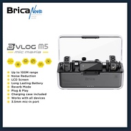 Brica B-VLOG M5 Dual Wireless Microphone - Clip On Mic Vlog - With Charging Case Mic Wireless BVLOG