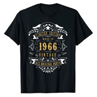 Men's cotton T-shirt 56 Years Old 56th Birthday Made Born In 1966 Men Women Idea T-Shirt Family Matc