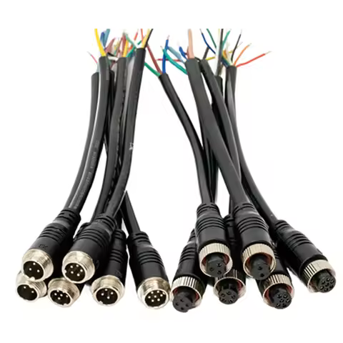 Male Female GX16 1m 2m 3m Cable Wire M16 Power Connector 2 3 4 5 6 7 8 9 10 Pin Aviation Plug Socket