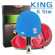 729คิง6/7นาฬิการูปดาวใหม่เอี่ยมไม้เทนนิสยางสีน้ำเงินเหนียวไม้ตีปิงปองพายสไตล์ที่น่ารังเกียจกับไดรฟ์ว