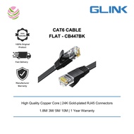 GLINK CAT6 CABLE FLAT 1.8M/ 3M/ 5M/ 10M (CB447BK/ CB448BK/ CB449BK/ CB450BK)