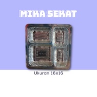 Mika Kotak Sekat Ukuran 16x16/ Mika Dalaman / Mika Catering Box