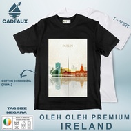 IRLANDIA 1-WEAR SOUVENIR T-SHIRT ASEAN COUNTRYTAG IRELAND Cotton Combed 24s SOUVENIR PREMIUM GIFT