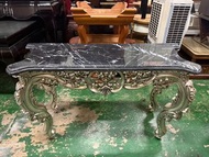 歐式古典4.8尺石面玄關桌*中島桌*玄關桌*石面桌*造型桌*展示桌*藝品桌*古典桌*邊桌