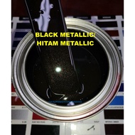 Hitam Metallic/Black Metallic paint/2k paint/cat bancuh/cat kereta