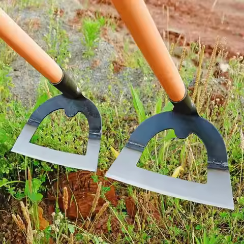 Hollow Hoe Weeding Rake Steel weeding hoe Labor-saving Weeding Loosening Soil Artifact Harrow Handhe