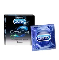 Durex Extra Time Condom for Men - 3 Count  [ DISCREET PACKING ]