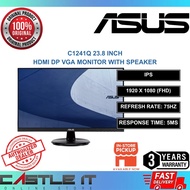 Asus C1241Q 23.8 Inch IPS FHD 75Hz 5ms HDMI DP VGA Monitor with Speaker