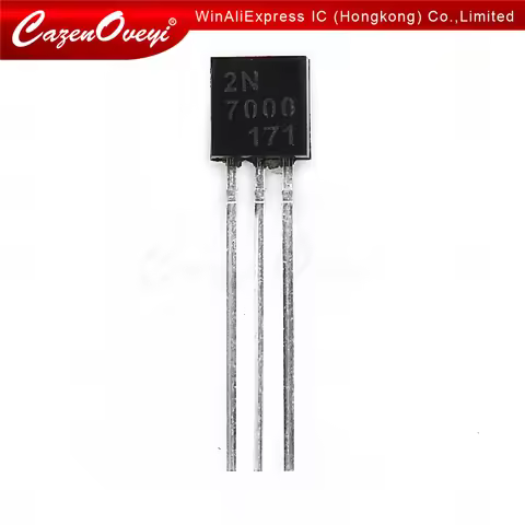 20pcs/lot 2N7000 TO92 Small MOSFET 200 mAmps, 60 Volts N-Channel TO-92 In Stock