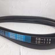 LB119 Mitsuboshi Super AG-X || SB119 BANDO W800 { Fan Vanbelt V-belt SB-119 SB 119 LB 119 LB-119 }