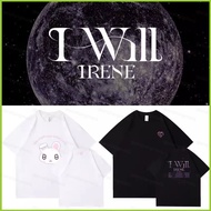 PS2 Red Velvet Bae Ju Hyun Irene I-WILL 220g thick cotton tee summer T-shirt KPOP Short Sleeve Top S