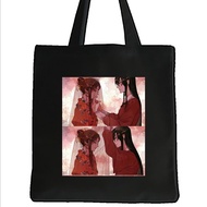 Korea Korea 2026 Cross-Border Foreign Trade New Style Guan Ci Fu Printed Canvas Bag Harajuku One-Sho