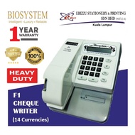 Biosystem F1 CHEQUE WRITER 14 Currencies (cheque printing machine, cheque printer machine, cheque printer, cheque writer