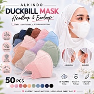 Mask Duckbill 50pcs 3D Duckbill Hijab Mask Headloop Mask 3D Earloop Mask Contents