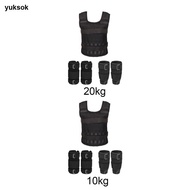 yuksok Weighted Vest Workout Vest Gym Sports Versatile Strength Training Fitness Climbing Adjustable