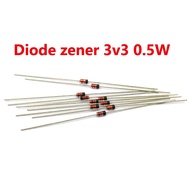 [Pack of 10] zener Diode 3v3 3.3v 0.5W pin
