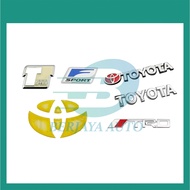 Toyota Lexus Exterior Modification Emblem Sticker Toyota Sport Logo TRD Logo F Sport Badge Barjaya A