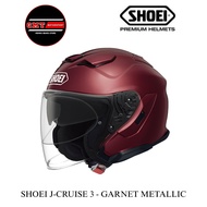 SHOEI J-CRUISE 3 GARNET METALLIC 💯 GENUINE