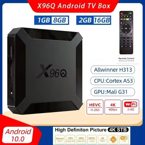 X96Q Android 10.0 Smart TV BOX 2GB 16GB 1GB 8GB Allwinner H313 Quad Core 2.4G WIFI 4K VS X96 Mini Se