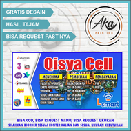 AKA PRINTING/CETAK SPANDUK/CETAK BANNER/JUAL PULSA/BISA REQUEST
