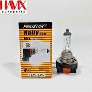 Philistar H11 12V 55W Horizontal Headlight Bulb (Horizontal 2 Jacks) (Code: Philistar H11B 12V 55W)