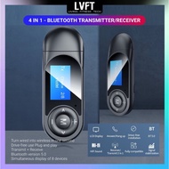 Universal Bluetooth Receiver Transmitter LCD Display USB 5.0 Adapter Wireless Bluetooth Audio Adapter PC TV Car Speaker