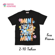 KATUN FAEYZA KIDSTORE | Cute & Trendy Bluey Kids Clothes | Soft Cotton Short Sleeve Kids T-Shirt | B
