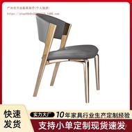 Home Wholesale cc Restaurant Leisure Chair Designer Use Italian Luxury Light Dining Chair Leather Di