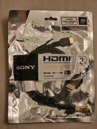 SONY 高畫質HDMI高清線 2M 支援4K及3D畫質及音頻回傳.DLC-HE20C