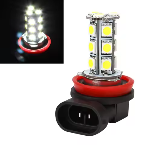 H11 H8 Bulb Driving Fog Lights Car-styling DC12V LED 5050 18 SMD Headlight LED lamps for cars High Q