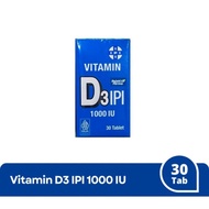 Vitamin IPI D3 1000 IU contains 30 tablets / IPI VITAMIN D3