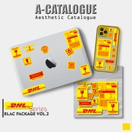Sticker Aesthetic Catalogue Waterprooft DHL Fragile Yellow Package Vol.2 Series || Dhl VOL.2 YELLOW