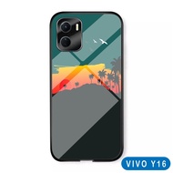 HP [A13] Vivo Y16 Glitter Glass Softcase / Case Vivo Y16hp Vivo Y16 Mobile Phone Case/ Vivo Y16 Case