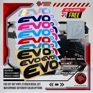 EVO HELMET STICKER DECAL SET FOR MOTORCYCLE HELMET