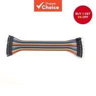 Breadboard Jumper Wire 20pcs 20cm 2.54mm Pin Female to Male Color Cable
