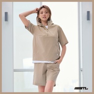 [STL Korea] Fresh Touch Woven Essential Short Sleeve Anorak Lightweight Cooling Half-Zip Hoodie Adju