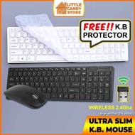 Ultra Slim 2.4G Wireless Keyboard Mouse Bluetooth Combo Pack K-06 Wireless Mini Keyboard Mouse for Laptop   PC Computer